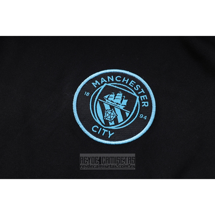 Chandal del Manchester City Manga Corta 2022-2023 Negro - Pantalon Corto